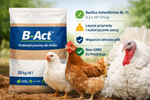 B-Act® – probiotyk paszowy z Bacillus licheniformis dla drobiu | 20kg