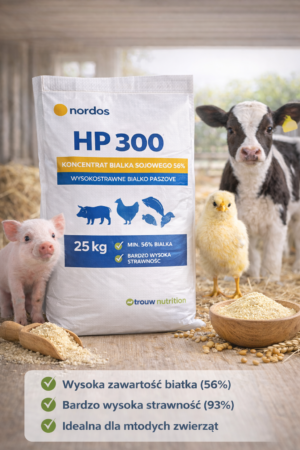 HP 300 – koncentrat białka sojowego 56% – wysokostrawne białko paszowe – 1000 kg